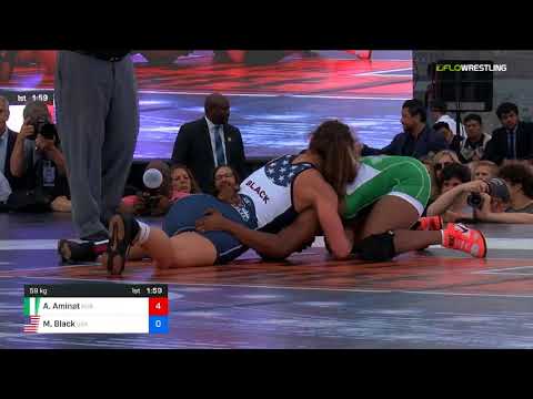 2018 Beat The Streets/USA Vs Nigeria 59 RR Rnd 1 - Adeniyi Aminat (NGR) Vs. Megan Black (USA).mp4