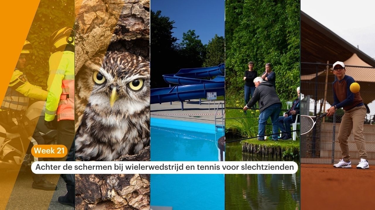 Vandaag Streeknieuws: Achter de schermen bij wielerwedstrijd en tennis voor slechtzienden