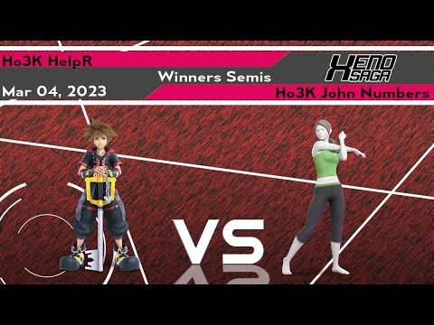 Xenosaga XLVI Winners Semis - HelpR (Sora) vs John Numbers (Wii Fit) - SSBU Ultimate Tournament