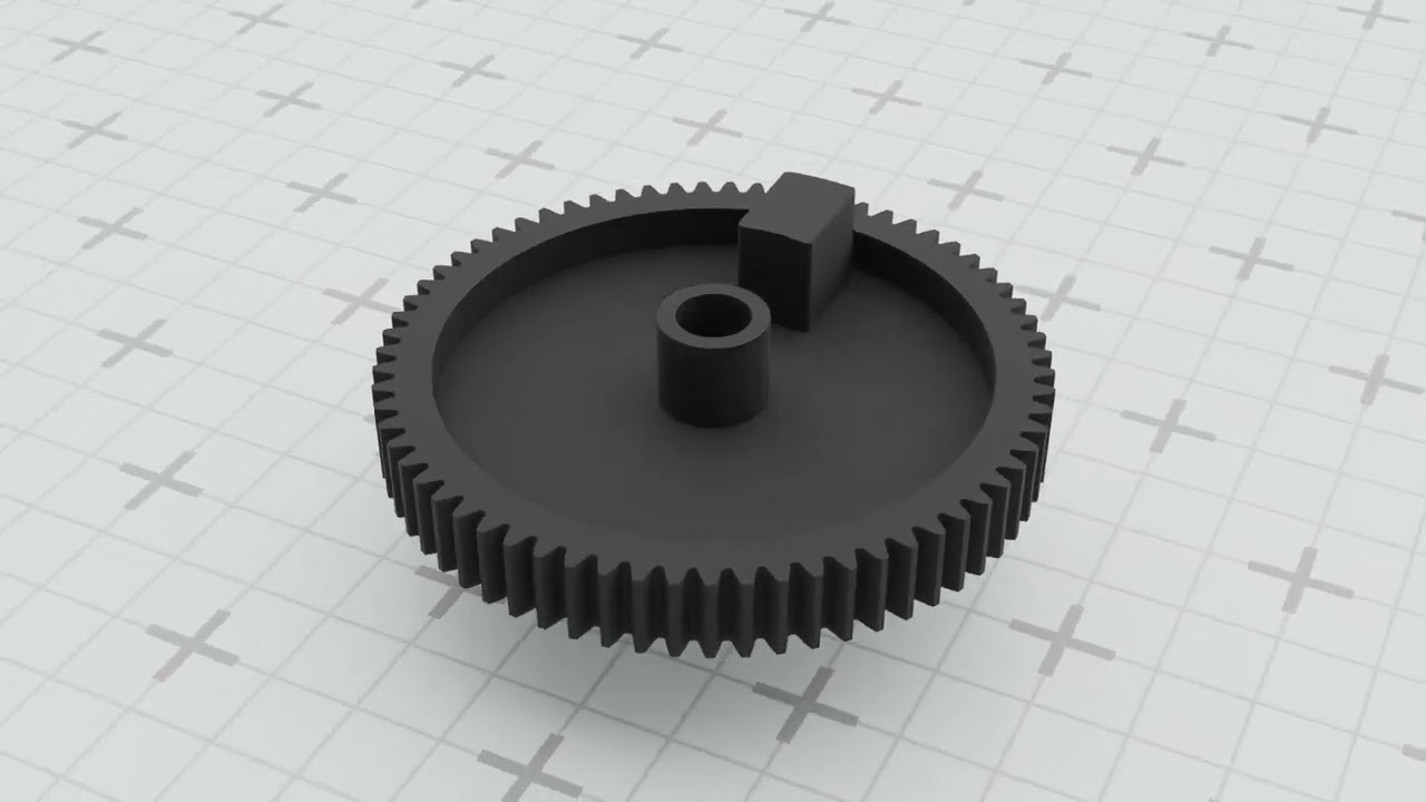 Gear actuator for trunk lock Mitsubishi Pajero Sport 2006 MR503015 3D Print Model