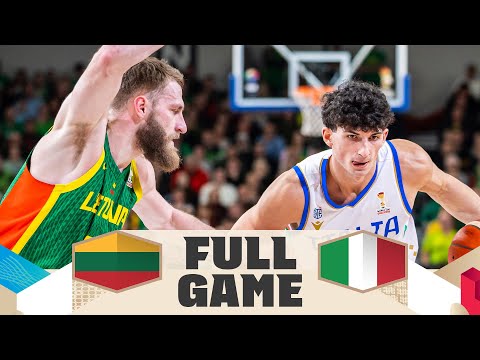 Lithuania v Italy | Full Basketball Game | FIBA Basketball World Cup 2027 European Qualifiers
