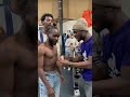 Body builder catches bully in the gym
