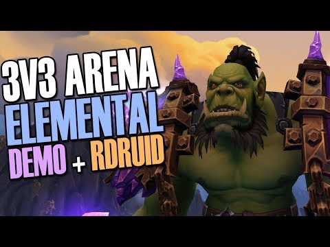😈SURPRISING DMG! Ele + Demo 3v3 Arena: Tips + Strats ELEMENTAL SHAMAN PvP