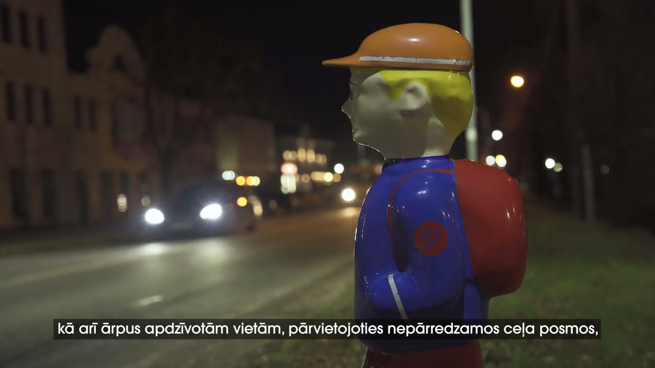 Esi redzams diennakts tumšajā laikā!