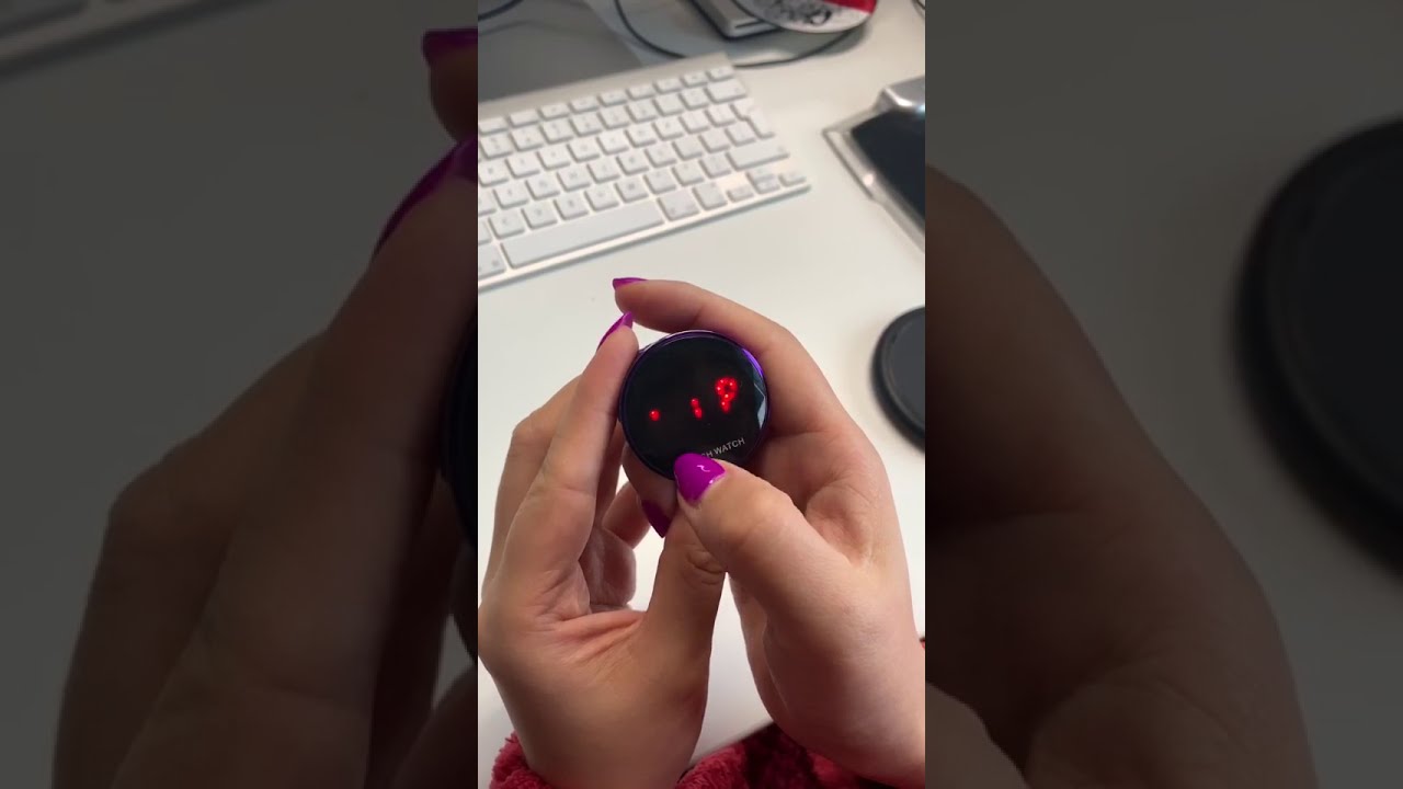 ZEGAREK DAMSKI ELEKTRONICZNY MAGNETYCZNY PASEK LED