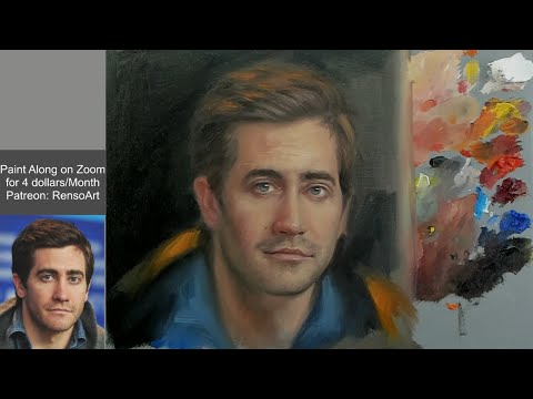 One session oil painting - Jake Gyllenhaal