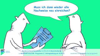 NEUSTART KULTUR - Programm 2 | Einfache Antragstellung