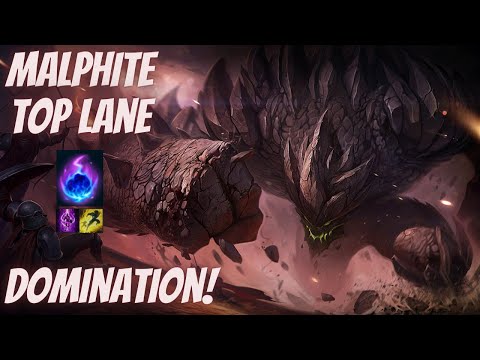 MALPHITE IS A TRUE TOP LANE BEAST! LEAGUE OF LEGENDS MALPHITE TOP LANE (FLAWLESS KDA!)