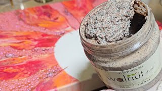 WOW! 😍 This New Art Technique Is A MUST TRY! Acrylic Pour With WALNUT Paste Texture!