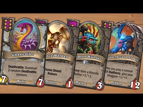 DRAGON DRIVEN MENAGERIE! - Hearthstone Battlegrounds