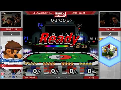 CFL Smackdown 166 Melee - Plup + Krudo vs Ridz + Panda - Doubles LF