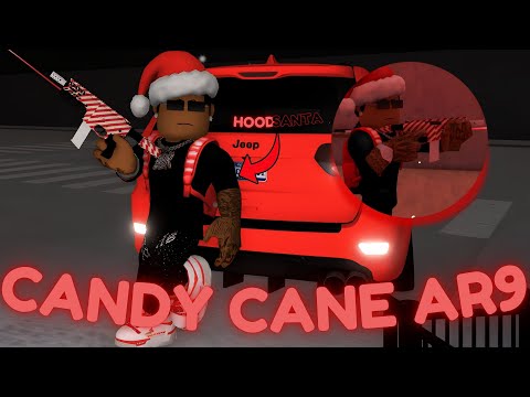 I Slid As a HOOD SANTA with The NEW CANDY CANE AR9 in South Bronx the Trenches Roblox!