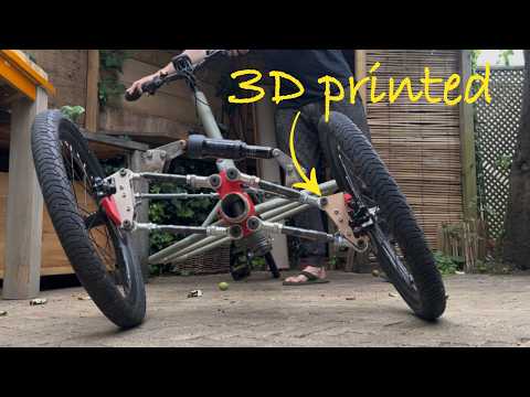 #6 New Steering and Suspension 3D Printed - Tadpole Tilting Cargo Trike
