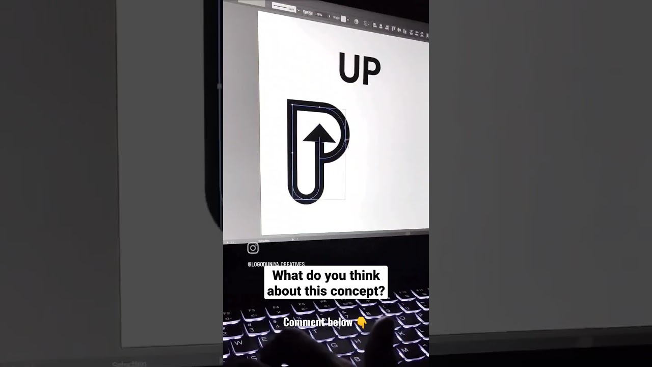 UP icon design | Logo Design #logodesign #logo #graphicdesigner #logodesigner #shorts #short #viral