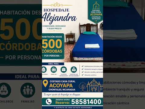 Buscas hospedaje en acoyapa #Acoyapa #travel #chontales #airbnb #hospedaje #hotel #nicaragua