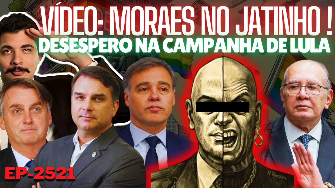 Moraes no JATINHO: Globo REVELA Vídeo! + Gilmar vs TSE: Querem REPETIR 2022? + Santinhos: PT vs PL.