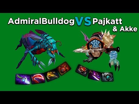 AdmiralBulldog Weaver vs Pajkatt Slark & Akke Wisp Ranked Gameplay