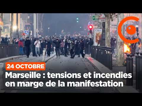 Marseille : tensions et barricades en marge de la manifestation des colères ce 24 octobre