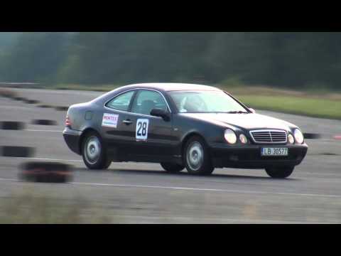 Classicauto Cup Biala Podlaska 5.09.2015 Mercedes-Benz CLK 200 kompressor race at the airport track.