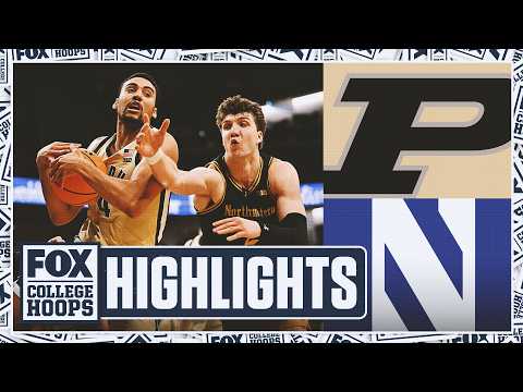 15위 퍼듀 보일러메이커스 vs 노스웨스턴 와일드캐츠 하이라이트🏀 FOX 대학 농구