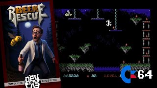 New C64 Game - Beer Rescue  (JustEpyx - 2025) - PAL 50fps