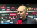 Robert Molenaar, trainer van Almere City FC na de overwinning op NAC.