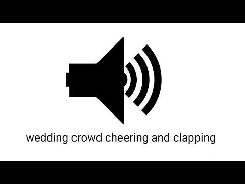 wedding crowd cheering and clapping sound effect (royalty free)