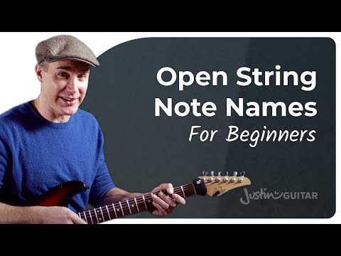 Learn the Open String Notes on the Guitar!