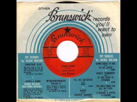 JACKIE WILSON & LINDA HOPKINS -  SHAKE A HAND  - SAY I DO -   BRUNSWICK 55243