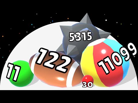 Max Level Spiky Balls! - ROLLING BALLS SWALLOWING (Colorful ASMR Gameplay) #gameluctus #ballrun