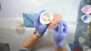 Glitter Coasters using the Tack It Method Experiment - Will it work?