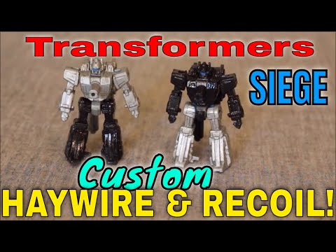 Custom Transformers Siege Haywire and Recoil - GotBot True Review NUMBER 727