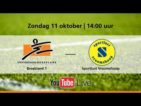 Livestream: Nijhof/Broekland 1 - Sportlust Vroomshoop