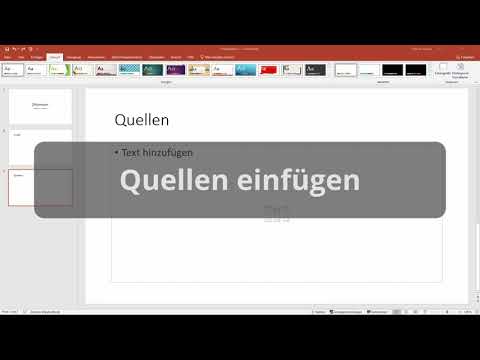 PowerPoint Quellen einfügen