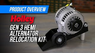 Holley Alternator Relocation Kit for Gen 3 Hemi Swaps
