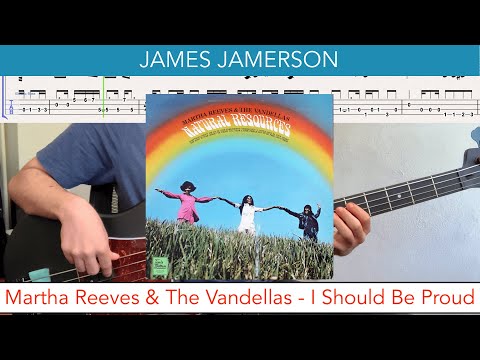 James Jamerson // Martha Reeves & The Vandellas - I Should Be Proud // bass playalong w/tabs (soul)