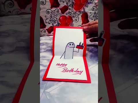 Happy birthday too u 🎊 cute birthday card #artaqsa #youtubeshorts #artworkschannel