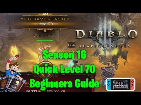 Season 16 Guide to a Quick Level 70 Barbarian Casual and Beginner Diablo 3 Players - Nintendo Switch