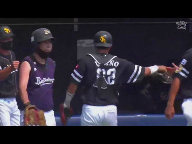 【ファーム】ホークス・海野 一瞬の隙を見逃さない好プレー!! 2021/7/23 B-H(ファーム)