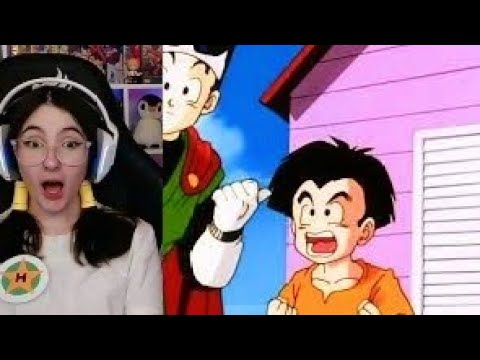 Cátia Flávia reagindo a kuririn pai de família DRAGON BALL Z [REACT]