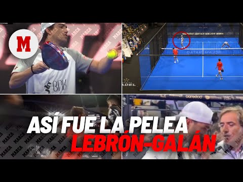 ALE GALÁN y sus gestos por JUAN LEBRON en el QATAR MAJOR de PREMIER PADEL