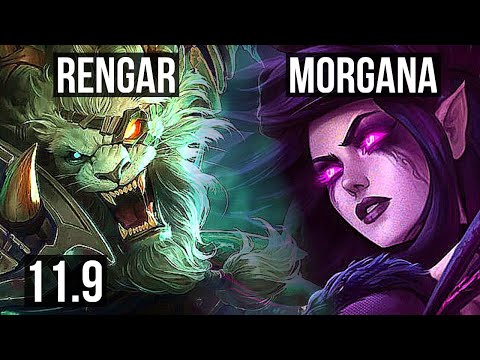 RENGAR vs MORGANA (JUNGLE) | 8/0/5, 600+ games, Legendary, 1.0M mastery | EUW Diamond | v11.9