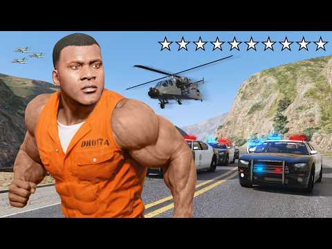 10 ESTRELAS vs HOMEM MEGA FORTE NO GTA 5