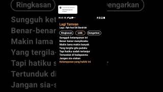 Download lagu Lirik Lagu Lagi Tamvan - Rph feat Siti Badriah #fyp #liriklagu #lirikmusik #lirikgoogle #lagitamvan mp3