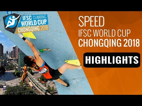 IFSC Climbing World Cup Chongqing 2018 - Speed Finals Highlights