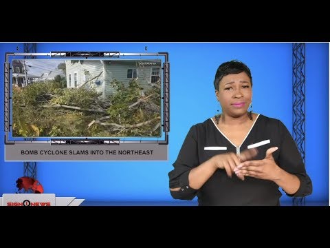 Bomb cyclone slams into the northeast (ASL - 10.18.19)