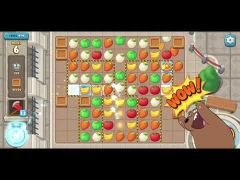We Bare Bears Match3 Repairs Level 474 - No Boosters