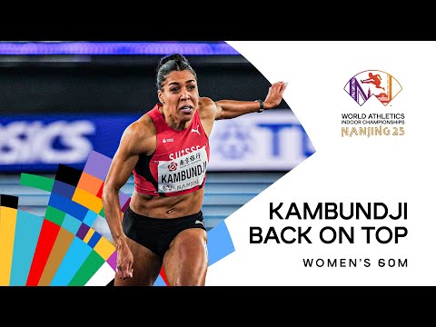 Kambundji reclaims 60m title in 7.04 | World Indoor Championships Nanjing 25