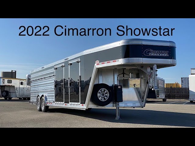Preview image of Custom 2022 Cimarron Showstar 8 Pen Show Trailer youtube video