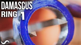 MAKING A DAMASCUS RING!!! Part 1